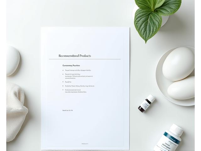 O pagină curată cu lista de produse recomandate Leul Bunăstare