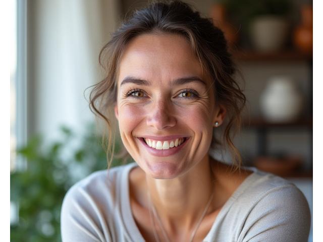 Maria D. zâmbind după un workshop online